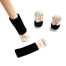 바이아 큐트 소음방지 의자 발커버, 판다, 4개