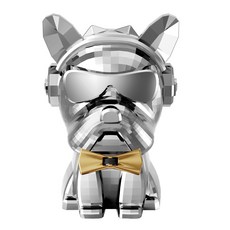 D.O.G 車用芳香劑蝴蝶結鬥牛犬 白金 藍色, 1件, 1個