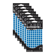 Petit 彩色分類用標籤貼紙 20-433, 7個, 藍色