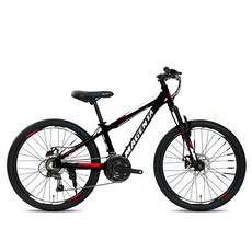 지오닉스스포츠 마젠타24D 2022년형 자전거, 블랙 + 레드, 159cm, 1개
