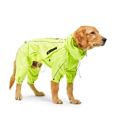 INTERLAKENCUSTOM Needs The Pet 狗狗連身雨衣, 螢光黃