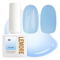 Lemore 愛 果凍糖漿感凝膠指甲, 69 托帕石藍, 1個, 10ml