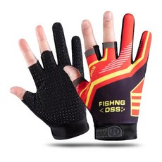 트렌드컴퍼니 ST X 사계절용 낚시장갑 양손착용 C타입, 레드, 1개
