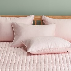 gBEDDING 素色枕套+枕芯 2入, 粉色