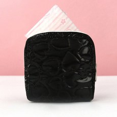 연이랜드 하트 패턴 코스매틱 미니 파우치