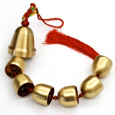 슬림 방울 장식 현관 도어벨 F_RD_47, 레드