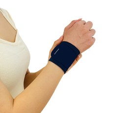 어썸드로우 데일리 피트니스 손목보호대 고급형, 2개, 네이비