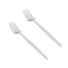 BSF Kingdom系列甜點叉 銀色, 單色, 2入