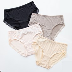 맬러뮤트 여성용 통기성 텐셀 모이스쳐 Y존 컴포트 삼각 팬티 4p 세트
