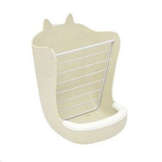 깜찍한 토끼 건초 사료통 TYPE01, 베이지, 1개