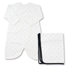 babybear 嬰兒印花蝴蝶衣+包巾