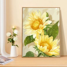 테리보 금전운 해바라기 그림 액자, 타입8