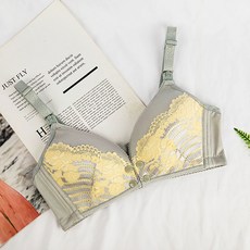 노빌리티 화려한 플라워 레이스 임산부 수유 브라