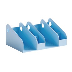 파스텔 책꽂이2p + 연필꽂이 2p 세트, 블루