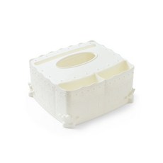 LOHAS 多功能面紙盒, 白色, 1個