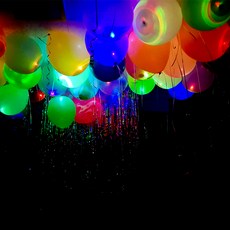 LED 一般派對氣球, 混合顏色, 1套