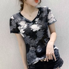 LUNA GIRL 女款排汗V領T恤