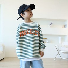 sonyun market 兒童布羅科林條紋羅紋T恤