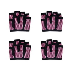 Block Mart防滑健身半指運動手套雙手 2組, 玫瑰