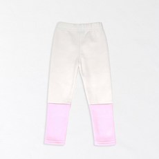 레인보우키즈 아동용 러블리 배색 기모 레깅스