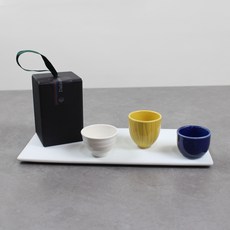 Dalsogum 陶瓷酒杯3件組禮盒, 檸檬藍, 1套