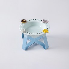 PASTEL PET 寵物配件陶瓷碗 FREE(15 x 10.9 cm), 藍色, 1個