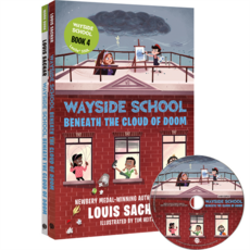 Longtailbooks Wayside School Beneath the Cloud of Doom + 練習冊 + MP3 CD, 4卷, BOOK 4