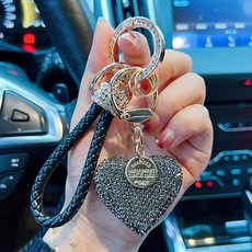 CCREANG 愛心水鑽包包吊飾掛繩 閃亮鑰匙圈 AK335