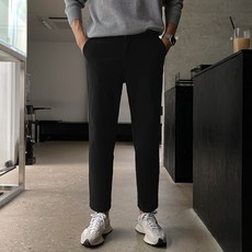 조군샵 남성용 편안한 가먼트다잉 히든밴딩 면팬츠 P6576