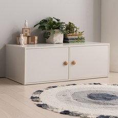 리바트 꼼므 하부수납장 방문설치, 화이트, 1단