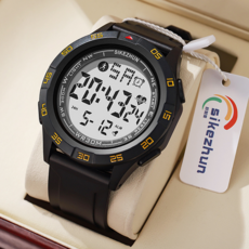 逍遙商會 多功能防水舒適運動手錶, 黃色, 1個