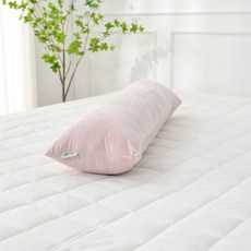 SERAGIO Inix Bella 仿貂超細纖維方形長抱枕套 含枕芯, 粉紅色