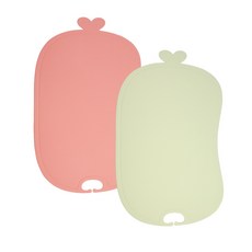 Innol TPU安全砧板 2入組, 粉紅玫瑰/牛油果