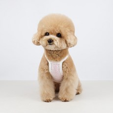 그루밍독 강아지 꼬불이 민소매, PINK, 1개