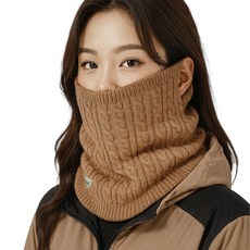 Jeko Jersona 針織多功能掛耳式圍脖, 1個, 棕色