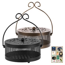 Swiss Mountain 經典驅蚊架黑色+棕色+野營貼紙套組, 混色