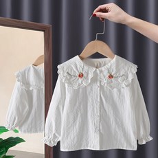 Arbe 女童 Koda 刺繡襯衫