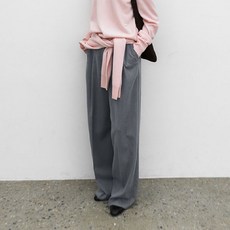 AtelierNain 女款長款/短款長度Essential雙褶褲子 PT-5688