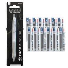 Tucobe COLNK Dr. Grip 舒適鋒利灰色 + 東亞鉛筆 400 鋒利鉛 B 12p 套裝, 0.5mm, 1組