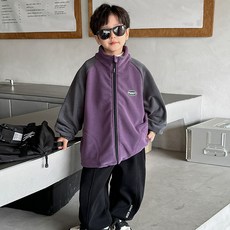 Starbean 男童撞色迷你貼飾刷毛外套