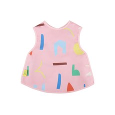 율그란 유아용 아트플레이 방수 턱받이, 핑크, 1개, 1매