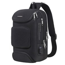 MARCO POLO 可充電防水單肩包 MP3052, 黑色的