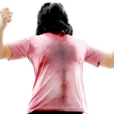 스투피드 코믹 가슴털 티셔츠, 1개