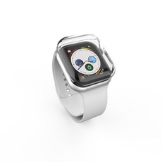 FOZIO Apple Watch 透明服貼全覆蓋透明保護殼, 單一顏色, 1個