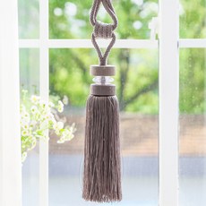 GINNA SONG 流蘇造型窗簾綁繩 寶石款, 淺紫色, 1個