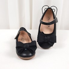 BEBEMARU 女童安芙蝴蝶結皮鞋 9937