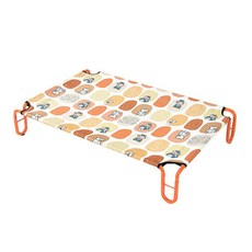 mons pet鐵製框架狗狗吊床床墊, 橙熊