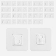 MONACO OLIVE 無痕魔術壁貼掛勾 20件組, 1套, 透明