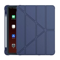 OMG 變形金剛 智能休眠喚醒平板皮套 附筆槽, 深藍色, 1個