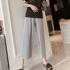 조이멀티 샤이닝 플리츠 임산부 복대 주름바지